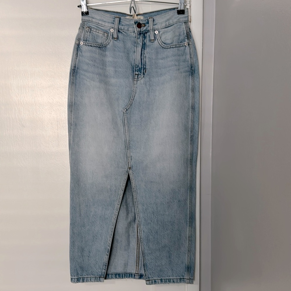 Madewell Denim Midi Skirt